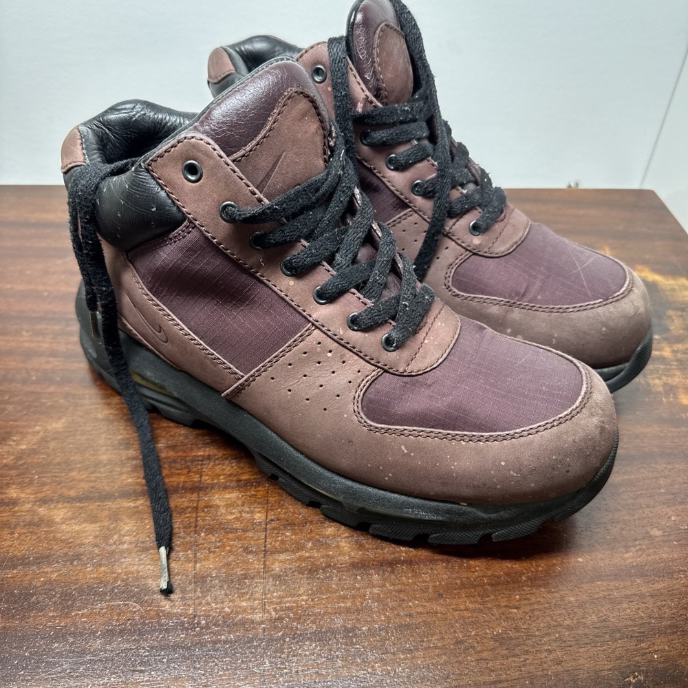 Nike ACG All-Trac Mens Hiking Boots Sz 9 Dark Maroon Outdoor Trail Camping